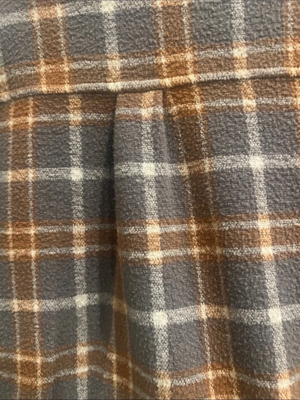 Gymboree Gray & Brown Plaid Button-Up Shirt Jacket